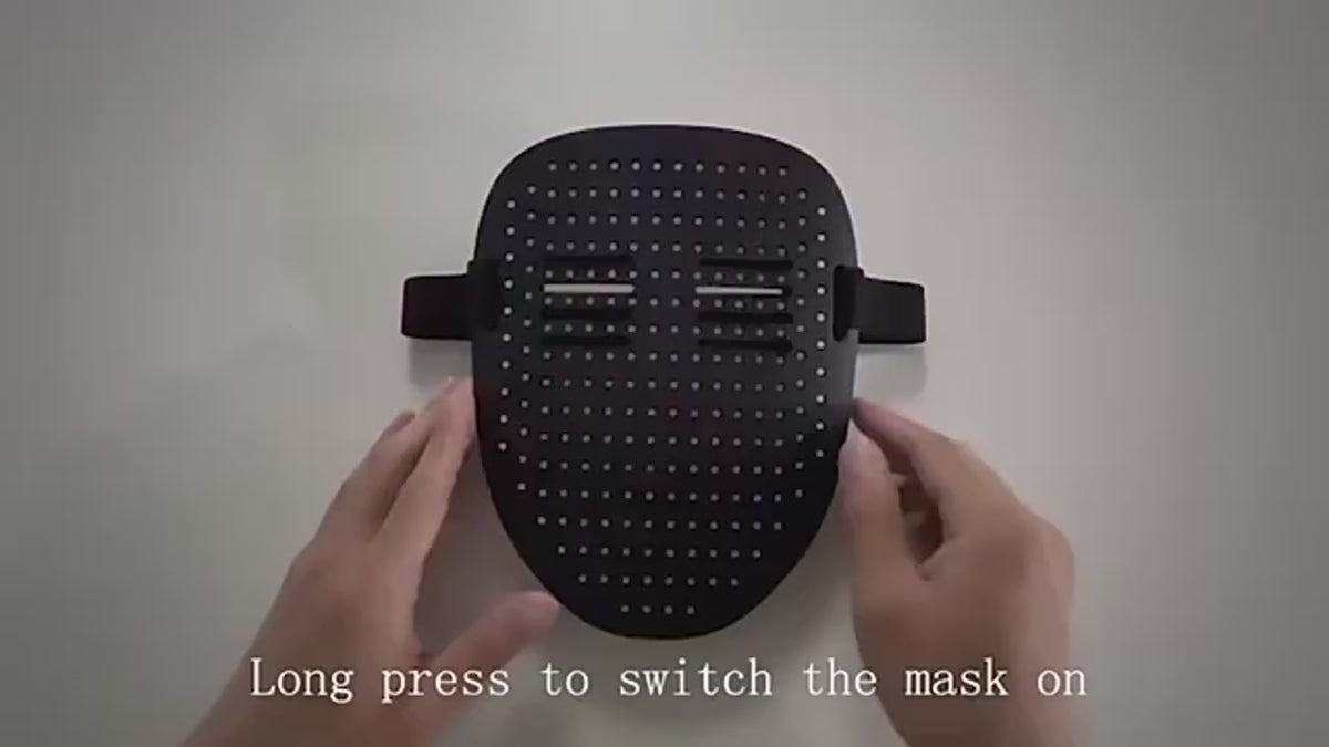 Gesture LED mask demo