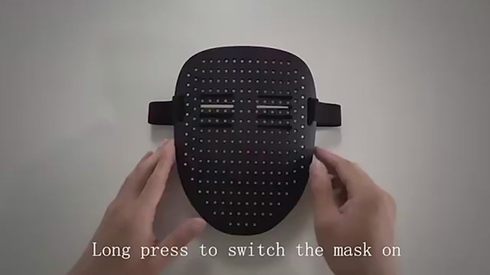 Gesture LED mask demo