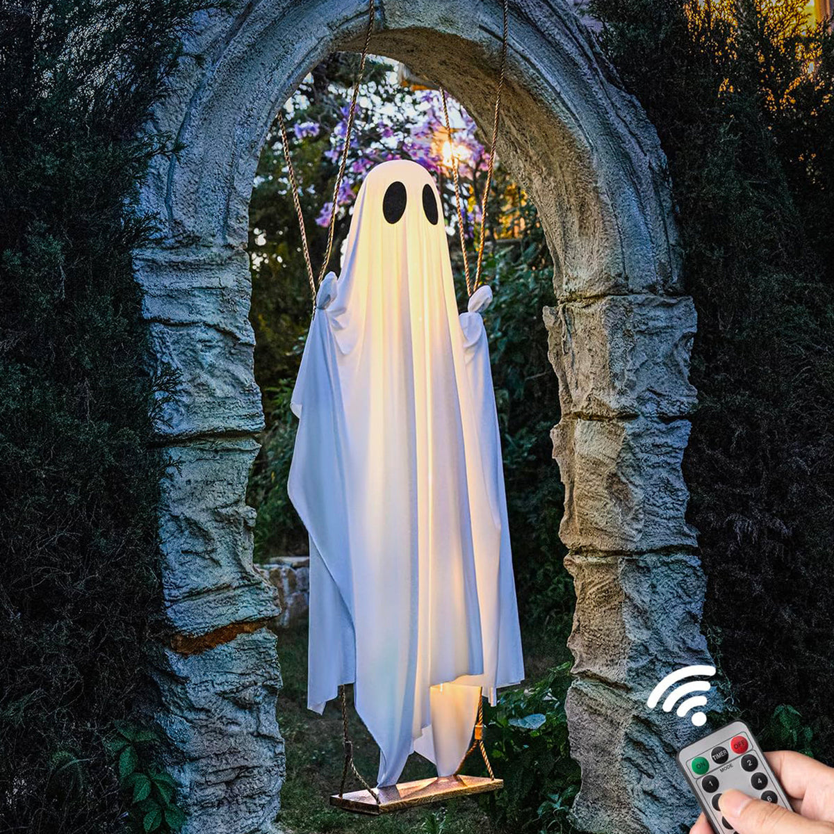 Swinging Light-Up Ghost