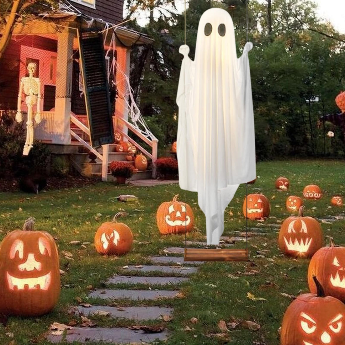 Swinging Light-Up Ghost